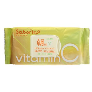 BCL Saborino All in One維他命C 1分鐘抽取式早安面膜, 1包, 30入