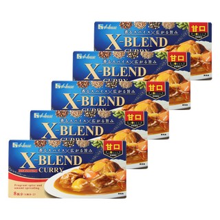 XBlendCurry 咖哩塊 甜味, 5個, 140g