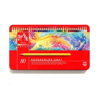 CARAN D'ACHE 卡達 SUPRACOLOR專家級水溶性色鉛筆 80色繪圖套裝, 詳見包裝