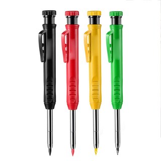 深孔木工鉛筆 2.8mm 工程筆套裝 職人必備 記號筆 畫畫鉛筆 木工鉛筆 自動筆 工程筆 筆, 單購一盒黑色筆芯2.8mm不含筆