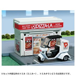 【小不點】TOMICA 新城鎮 比薩店 (附小車) TW90662 比薩車 TOMY 交通世界 多美小汽車 場景 禮物, 詳見包裝