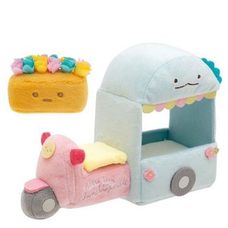 角落小夥伴 San-x 正版 絨毛擺飾 恐龍娃娃 車 花車, 詳見包裝