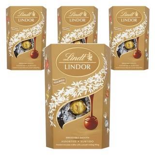 Lindt 瑞士蓮 LINDOR 綜合巧克力球, 4個, 200g