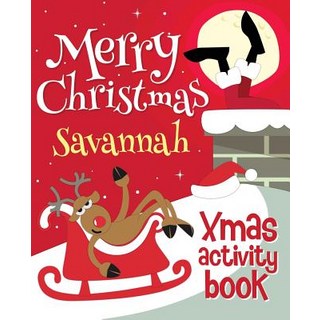 (英文圖書)Merry Christmas Savannah - Xmas Activity Book: (Personalized Children's Activity... 平裝版, Createspace Independent Pub..., 英文