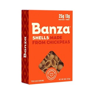 Banza 無麩質素食貝殼造型義大利麵, 1個, 227克