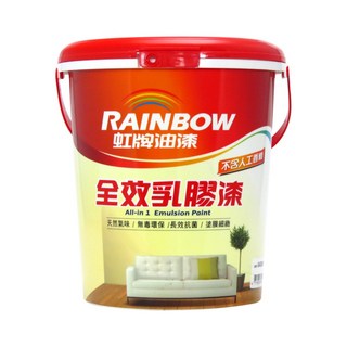 虹牌458全效乳膠漆（1公升裝/1加侖裝）, 百合白, 1L, 1罐