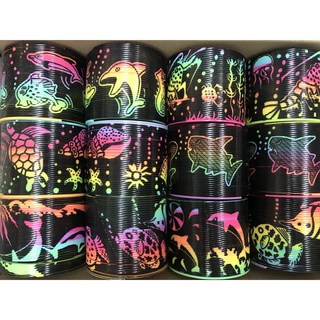 台灣製造海洋七彩妙用圈彈簧圈益智玩具, 詳見包裝, 1個