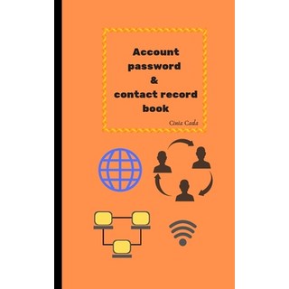 (英文圖書) Account password & contact record book 平裝版, Independently Published, 英文