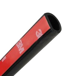 賀野市集 車門隔音條(D型) (5m) 大D型 車門防撞條 鈑件空隙 隔音條 防塵條 防水 汽車改裝配件, 1個, 黑色