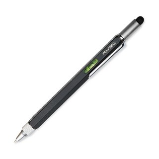 POLYWELL 六合一多功能工程筆 適用水平儀 刻度表 觸控筆 螺絲起子