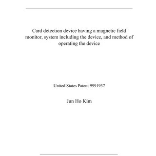 Card detection device having a magnetic field monitor system including the device and method of op... 平裝版, Independently Published, 英文