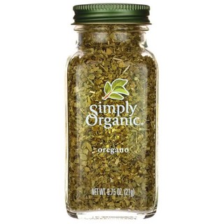 Simply Organic 奧勒岡葉, 1罐, 21g