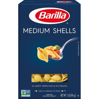 Barilla 百味來 貝殼義大利麵 M號, 1盒, 454g