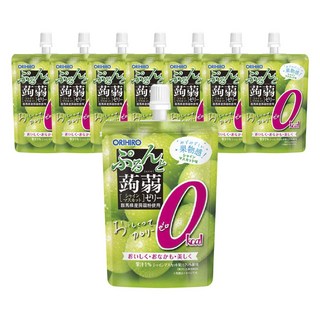 ORIHIRO 零卡蒟蒻果凍飲 麝香葡萄口味, 8個