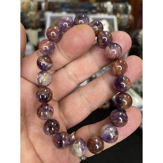 A級紫幽靈手珠 高級紫幽12.2米 紫幽靈手串 紫水晶手鍊