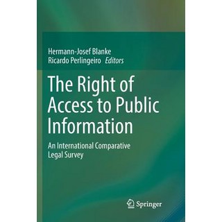 (英文圖書) The Right of Access to Public Information: An International Comparative Legal Survey 平裝版, Springer, 英文