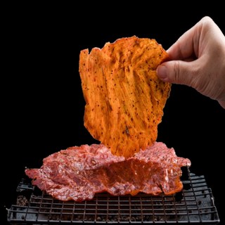 味味屋肉干 黑胡椒肉紙 香脆薄片 獨立包裝, 70g, 1個