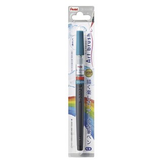 Pentel 飛龍文具 XGFL彩色毛筆, 1個, 綠松石