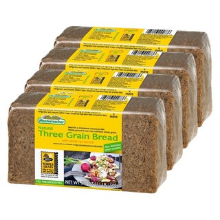 Mestemacher 麥大師 3種穀物黑麥麵包, 4包, 500g