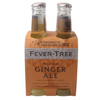 FEVER-TREE 芬味樹 優質薑汁汽水, 4瓶, 200ml