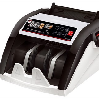 商務專用點驗鈔機 EJ-B818型，快速點鈔，偽鈔檢測，提升效率, 黑白色
