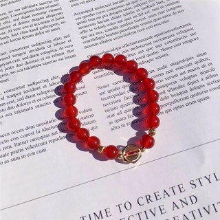 天然紅瑪瑙串珠手鍊