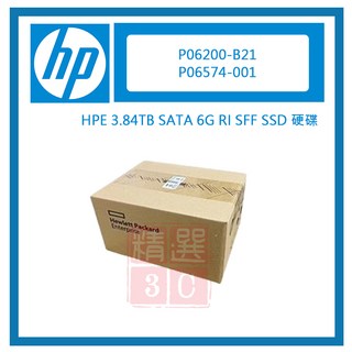 HPE P06200-B21 3.84TB SATA 6G RI SFF SSD硬碟 P06574-001