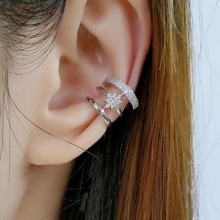 GIUMKA耳骨夾 無耳洞耳環 耳扣 奢華之星 無痛配戴 時尚百搭