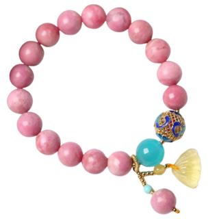 天然玫瑰石/薔薇輝石手鍊 091 D