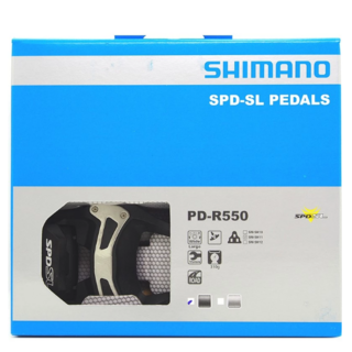 Shimano PD-R550 SPD-SL 公路車卡踏 踏板附扣片 平價超值 黑色, 1