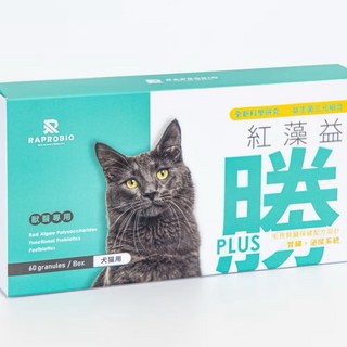 RAPROBIO 犬貓小分子褐藻醣膠紅藻益勝 200mg，獸醫專用，提升免疫力，促進腸道健康, 1個, 腎臟/心臟/肝臟, 60顆