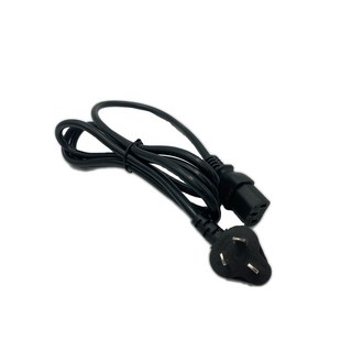 220V插頭 品字尾 粗度3*0.75mm 長1.5公尺 電源線, 黑色, 1個, 1.5m