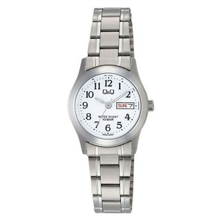Q&Q 類比手錶10bar女款金屬手錶 W473-204