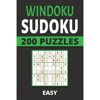 (英文圖書)Windoku Sidoku: 200 Easy Puzzles For Kids Teens Adults Seniors 平裝版, Independently Published, 英文