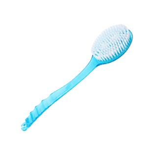 按摩沐浴刷 長柄軟毛按摩刷 背部清潔刷 身體去角質刷, 藍, 1個, 1個裝