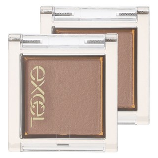 日本 excel 藝采單色眼影, 2盒, F04 Sandalwood