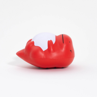 可愛恐龍舒壓球 寶寶舒壓玩具 兒童益智玩具 柔軟安全材質, 萌萌吃太飽, 1個