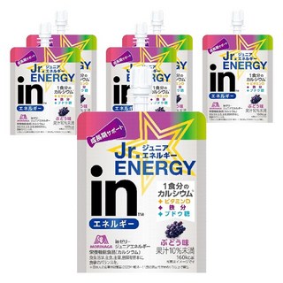 MORINAGA 森永 in青少年能量果凍飲 葡萄味, 6個, 180g