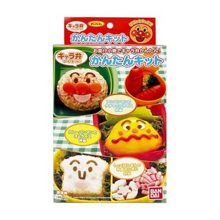 麵包超人ANPANMAN 吐司飯糰點心便當工具壓模組14款超值組禮包, Multi-color, 1個