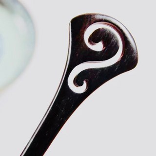 天龍紡 黑檀木髮簪 - 檀木髮簪 黑檀木髮簪 綠檀木髮簪 紅檀木髮簪 烏木髮簪 髮簪 髪簪 紫光檀木髪簪 簪