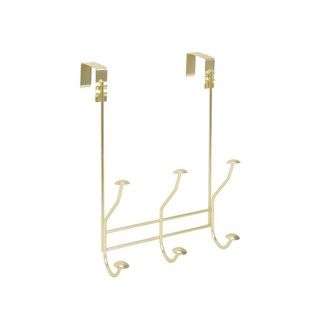 SPECTRUM Diversified Designs 溫莎門後式3雙掛鉤掛架, 1個, 金色