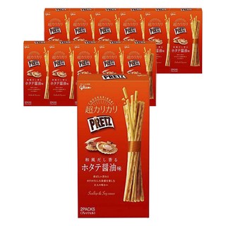 glico 格力高 PRETZ 百力滋 餅乾棒 帆立貝醬油風味 2包入, 55g, 12個