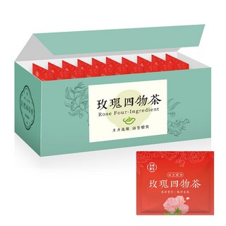 【本草養生】玫瑰四物茶 一盒10入 月月呵護 經前經後補養 恢復紅顏好氣色 三角立體茶包