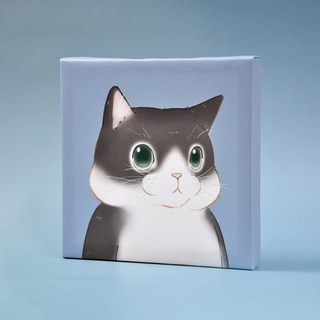 可愛貓咪無框畫，居家裝飾壁畫，溫馨療癒系貓咪圖案，簡約時尚無框設計，客廳臥室裝飾畫