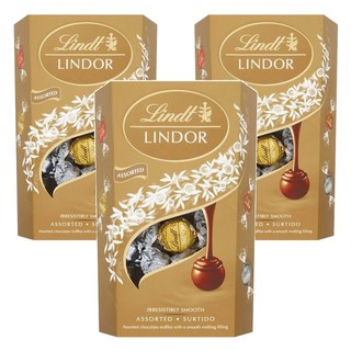 Lindt 瑞士蓮 LINDOR 綜合巧克力球, 3個, 200g