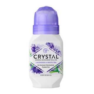 美國 CRYSTAL 滾珠型礦物鹽液體除臭劑 薰衣草白茶香, 66ml, 1個