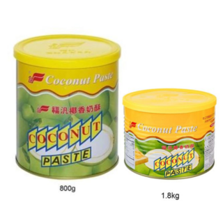 福汎 椰香奶酥醬，濃郁椰奶香氣，適用於麵包吐司，烘焙甜點，全家大小都喜愛, 800g, 1個