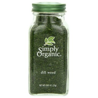 Simply Organic 蒔蘿草, 1罐, 23g