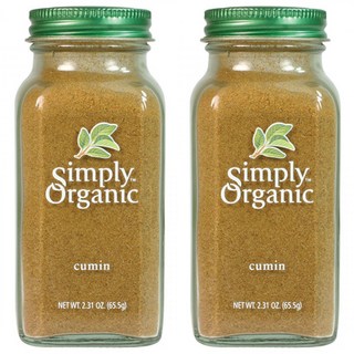 Simply Organic 孜然粉, 2罐, 65g