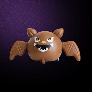 萬聖節玩具 迴力車 南瓜幽靈蝙蝠車 兒童玩具 無需電池 萬聖節禮物, 棕蝙蝠